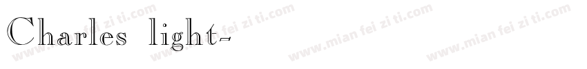 Charles light字体转换